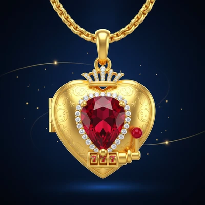 Herz-Anhänger Symbol - Niedrigwertiger Schmuck im Slot